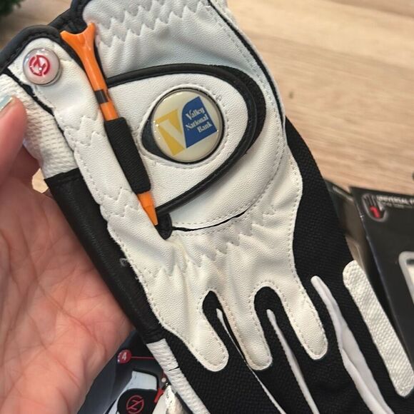 NEW 2 pcs one pair zero friction golf gloves mesh Lyra white right and left one - Picture 2 of 7